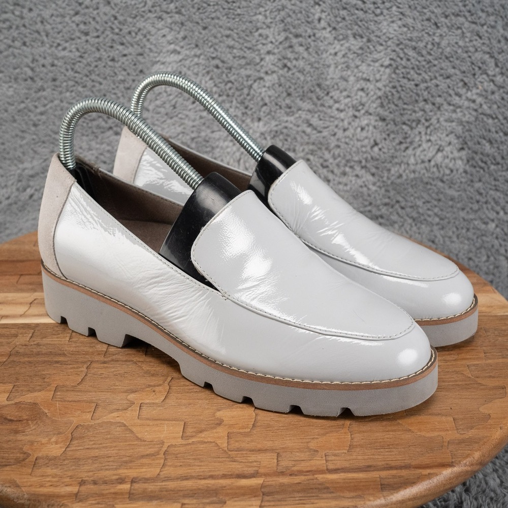 Vionic Kensley Women's Gray Patent Leather Loafer Size 7 - Picture 1 of 9